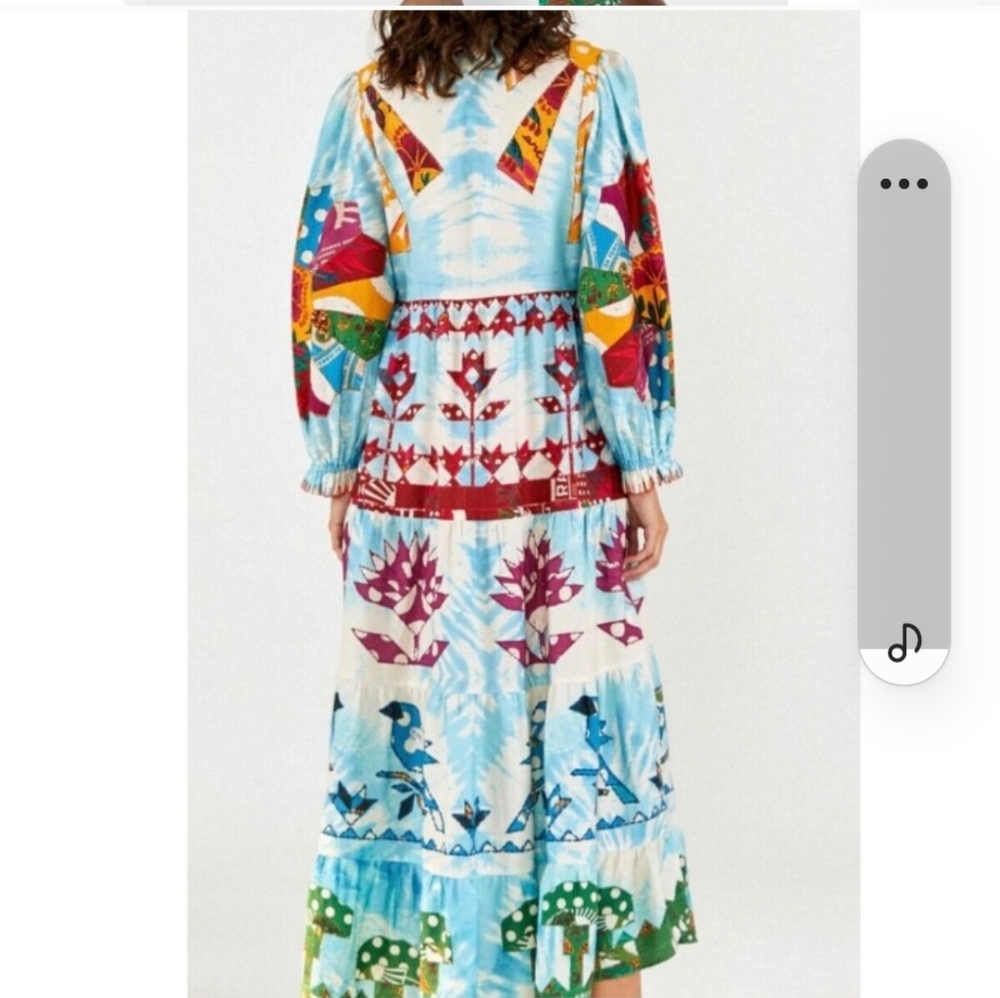 S/M Farm Rio Tye Dye Maxidress - Picture 5 of 10